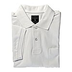 Kurzarm Polo Piqué | Farbe weiß | Mit extra langem Rumpf