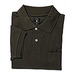 Kurzarm Polo Piqu | Farbe anthrazit | Mit extra langem Rumpf