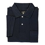 Kurzarm Polo Piqué | Farbe marine | Mit extra langem Rumpf