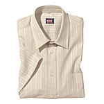 Kurzarmhemd | Uni-Sportiv | Kent-Kragen | Baumwolle | Natur