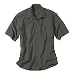 Kurzarmhemd | Uni-Sportiv | Kent-Kragen | Baumwolle | Schlamm