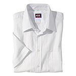 Kurzarmhemd | Uni-Sportiv | Kent-Kragen | Baumwolle | Weiss