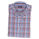 M�nnerhemd | Reine Baumwolle | Kent-Kragen | Blau Rot Karo
