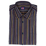 M�nnerhemd | Reine Baumwolle | Kent-Kragen | Schwarz Multicolour