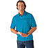 Polo Hemd mit elastischem Bund bügelfrei | Farbe azur