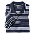 Polo-Shirt | Baumwolle Pique mit Streifen | Farbe marine