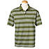 Polo-Shirt | Baumwolle Pique mit Streifen | Farbe olive