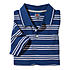 Polo-Shirt | Baumwolle Pique mit Streifen | Farbe royal blau