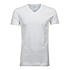 Ragman | T-Shirt Doppelpack, Baumwolle | V-Ausschnitt | Body-Fit | Weiss