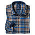 Redmond | Baumwoll Flanell Hemd | Kent Kragen | Farbe blau karo