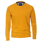 Redmond | Baumwoll-Pullover | Rundhals | Gelb