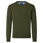 Redmond | Baumwoll-Pullover | Rundhals | Moos