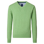 Redmond | Baumwoll-Pullover | V-Ausschnitt | Hellgr�n