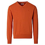 Redmond | Baumwoll-Pullover | V-Ausschnitt | Mandarin