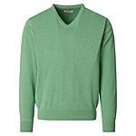 Redmond | Baumwoll-Pullover | V-Ausschnitt | Minze