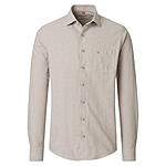 Redmond | Flanell-Hemd | Baumwolle Fischgrat | Kent-Kragen | Sand