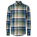 Redmond | Flanell-Hemd | Baumwolle Karo | Button-Down-Kragen | Gr�n Blau