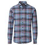 Redmond | Flanell-Hemd | Baumwolle Karo | Kent-Kragen | Blau