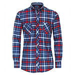 Redmond | Flanell-Hemd | Button-down-Kragen | Baumwolle | Rot Karo