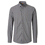 Redmond | Freizeithemd | Button-Down-Kragen | Baumwolle Twill | Braun Karo