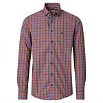 Redmond | Freizeithemd | Button-Down-Kragen | Baumwolle Twill | Rot Karo