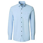 Redmond | Freizeithemd | Langarm | Baumwolle | Button-Down-Kragen | Blau