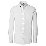 Redmond | Freizeithemd | Langarm | Baumwolle | Button-Down-Kragen | Weiss