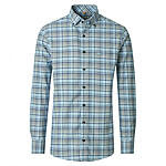 Redmond | Freizeithemd | Langarm | Baumwolle | Button-Down-Kragen | Karo Blau