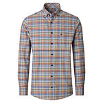 Redmond | Freizeithemd | Langarm | Baumwolle | Button-Down-Kragen | Karo Terra