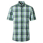 Redmond | Freizeithemd Kurzarm | Baumwolle | Button Down Kragen | Gr�n Karo