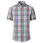 Redmond | Freizeithemd Kurzarm | Baumwolle | Kent-Kragen | Rot Karo