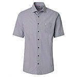 Redmond | Freizeithemd Kurzarm | Baumwolle | Kent Kragen | Rot Druck