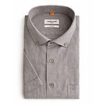 Redmond | Kurzarmhemd | Leinen Mix | Oliv