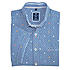 Redmond | Lässig-modernes Sommerhemd | Halbarm | Button-down-Kragen | hellblau Druck