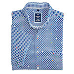 Redmond | Lssig-modernes Sommerhemd | Halbarm | Button-down-Kragen | hellblau Druck