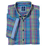   Redmond | Lssig-modernes Sommerhemd | Halbarm Button down Kragen | multicolour karo