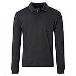 Redmond | Langarm Jersey Polo | Easy Care | Anthrazit