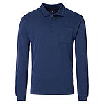Redmond | Langarm Jersey Polo | Easy Care | Marine