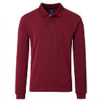 Redmond | Langarm Jersey Polo | Easy Care | Rot