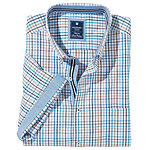 Redmond | Luftiges Halbarm Sommerhemd | Baumwolle, Button down Kragen | Wei�fond karo