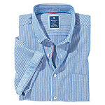 Redmond | Luftiges Halbarmhemd | Baumwolle Button down Kragen | Streifen