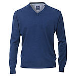 Redmond | Pullover Baumwolle | V-Ausschnitt | Royal