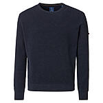 Redmond | Rundhals-Pullover | Baumwolle Strukturstrick | Marine