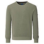 Redmond | Rundhals-Pullover | Baumwolle Strukturstrick | Salbei