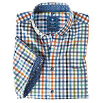 Redmond | Sommerhemd Kurzarm | Baumwolle | Button-down-Kragen | Karo Sport