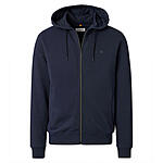 Redmond | Sweat Jacke mit Kapuze | Elastische Baumwolle | Blau