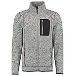 Strick-Fleece Herren-Jacke | Mittelgrau