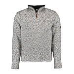 Strick-Fleece Herren-Troyer | Grau