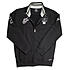 Sweat Jacke von Kitaro im Club-Stil Baumwolle Farbe schwarz
