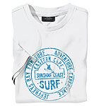 Kitaro | T-Shirt Rundhals | Baumwolle mit Aufdruck | Weiss